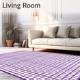 thumbnail image 2 of ODIKA 2x3 Machine Washable Non-Slip Area Rug, Vintage Gingham Lattice Checkboard Contemporary Ultra Soft Rug, None, 550973, 2 of 7