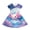Axolotl Moon Print, variant on Polyester Spandex Girls Summer Short Sleeve Dress for Travel With Pockets Comfortable 2-14 Years Old Girls Short Sleeve Casual Dress, Axolotl Moon Print