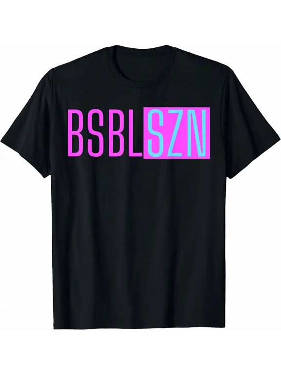Pink BSBL SZN Baseball Season Game Day Girls Youth T-Shirt
