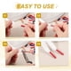 thumbnail image 4 of Uxcell 24Pcs Puntas de cordones, Aglets de aleación de 23mm para reemplazo de tapas de extremos de cuerdas de zapatos para DIY, Rojo, 4 of 6