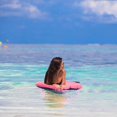 thumbnail image 4 of Portable Inflatable Floating Raft, Solid Color, Inflatable Surfboard with Handle, Pool Float for Beach and Pool_Perfect Gift, 4 of 5