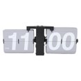 thumbnail image 2 of Flip Desk Shelf Clock with Classic Mechanical, Digital Display Battery Powered Retro Style Home Office Decor, 14 X 5.5 X 3.5 Inches, 2 of 7