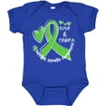 thumbnail image 3 of Inktastic Love and Care Mental Health Awareness Green Ribbon Boys or Girls Baby Bodysuit, 3 of 5