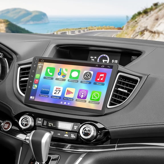 Car Stereo Radio For Honda CRV 12-16 64G 8C CarPlay 10"TS Backup Cam