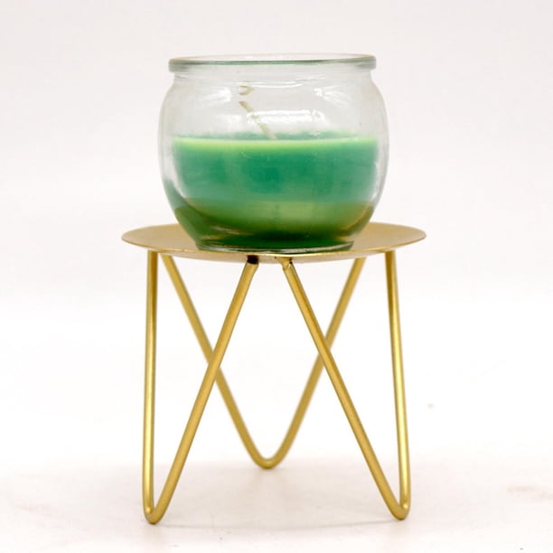 Portavelas de hierro forjado, velas cónicas, portavelas, candelabro para fiesta, comedor, Hotel, decoración de escritorio , Oro Fernando Porta vela