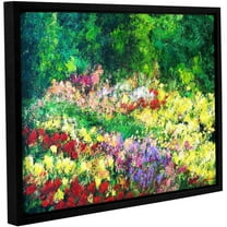 ArtWall Allan Friedlander "Forest Garden" Gallery-wrapped Floater-framed Canvas