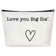 thumbnail image 2 of Sister Ever Sister Gift Missing You Send Love Makeup Case Toiletry Bag Gift for Friend Makeup Bag for Friend Gifts, 2 of 4