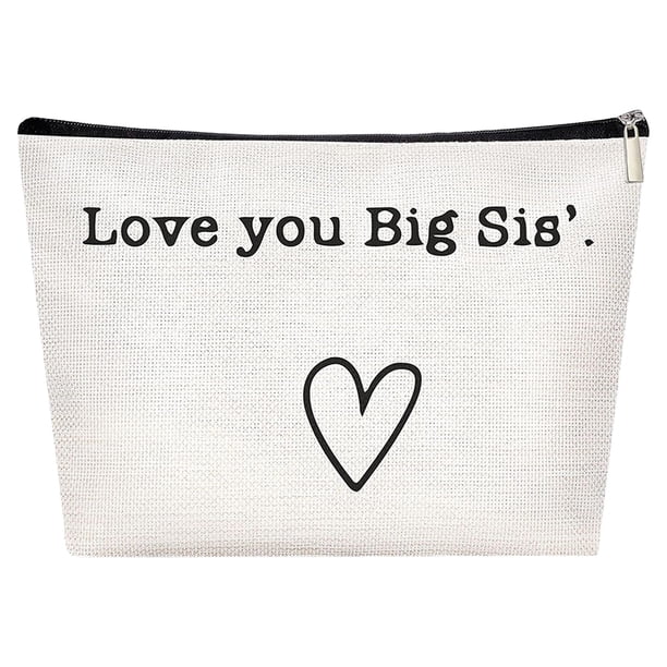 Sister Sister Gift Missing You Send Love Makeup Case Toiletry Bag Friend Makeup Bag For Friend Gifts
