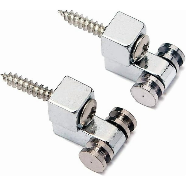 par de retenedores de árboles de cuerda de rodillos, guías de cuerda con tornillos de repuesto, cromados