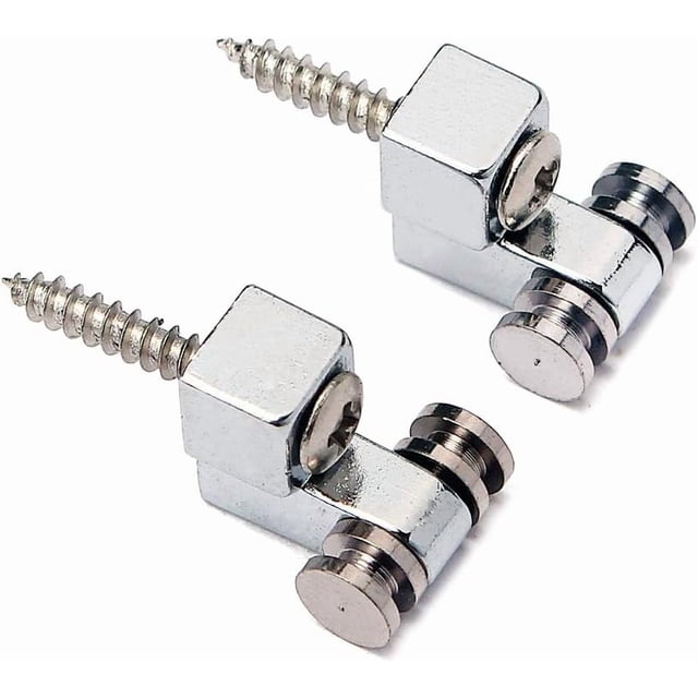 par de retenedores de árboles de cuerda de rodillos, guías de cuerda con tornillos de repuesto, cromados