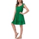thumbnail image 4 of INSPIRAR CHIC Vestidos de Verano para Mujeres Sin Mangas Cami Vestido de Playa Mini con Tirantes Ajustables S Verde, 4 of 5