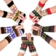 thumbnail image 2 of Zhuge Guantes sin dedos para mujer, manoplas de punto con forma de árbol de Navidad, de invierno, de medio dedo, estilo calentador de muñecas, 2 of 4