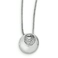 thumbnail image 1 of SS White Ice .09ct. Diamond Necklace 18 Inch, 1 of 3