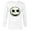 White, variant on Disney The Nightmare Before Christmas Jack Skull Big Face - Long Sleeve T-Shirt for Men - Customized-Black
