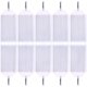thumbnail image 1 of Paquete de 50 etiquetas de plástico blancas JINMJMXG para llaves con soporte de anilla dividida, 1 of 5