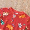 thumbnail image 3 of Wangsaura Infant Christmas Outfit, Elk Christmas Tree Print Tops + Pants, 3 of 8