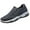Grey, variant on XIMIN Men Loafers Waterproof Slip-On Comfortable Lightweight Walking Cushioning Shoes Easy On/Off Design for Commuting Standing Work Casual Wear (9.5, Black)