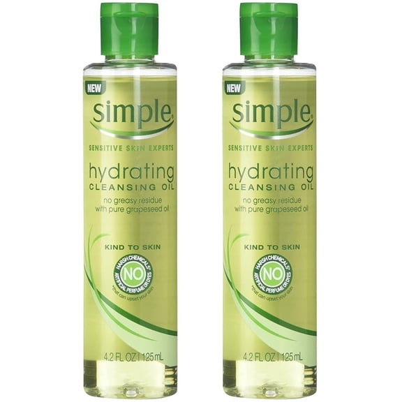 Simple Kind To Skin Cleansing Oil, Hydrating, 4.2 Ounce - 2 Pack