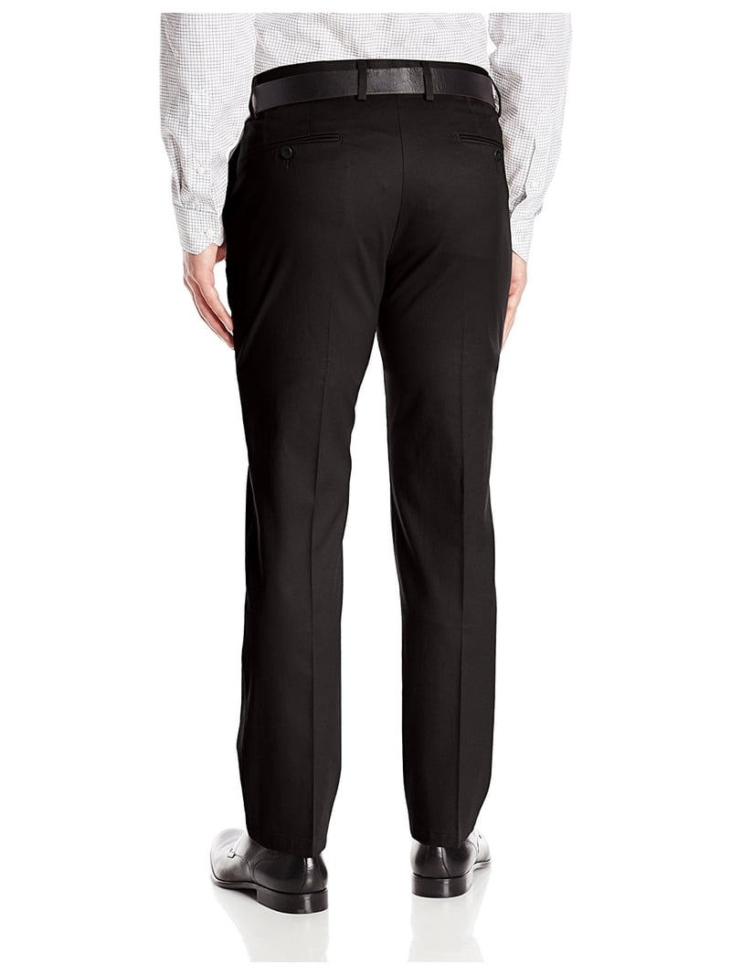 Boltini Italy Men's Slim Fit Dress Pants, Black, Flat Front, 30x32 -  Walmart.com
