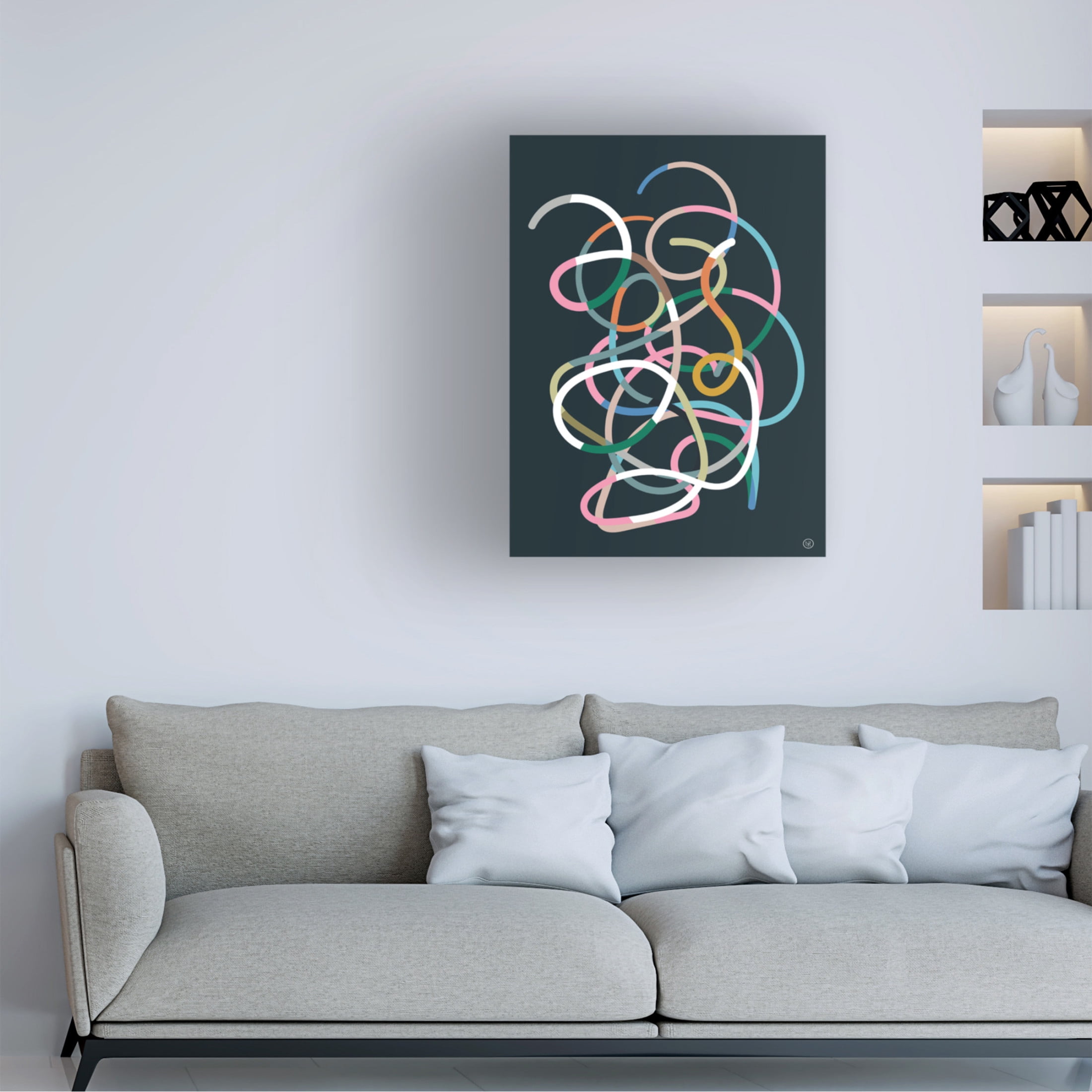 Trademark Fine Art Dan Hobday Color Lines Canvas Wall Art