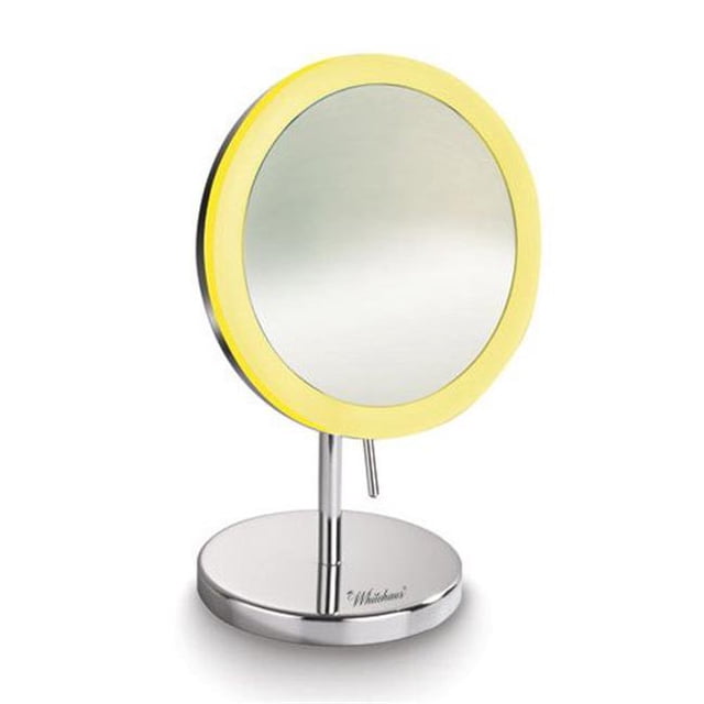 Whitehaus Collection WHMR106-C Miroir Rond Autoportant à Led 5X - Chrome Poli