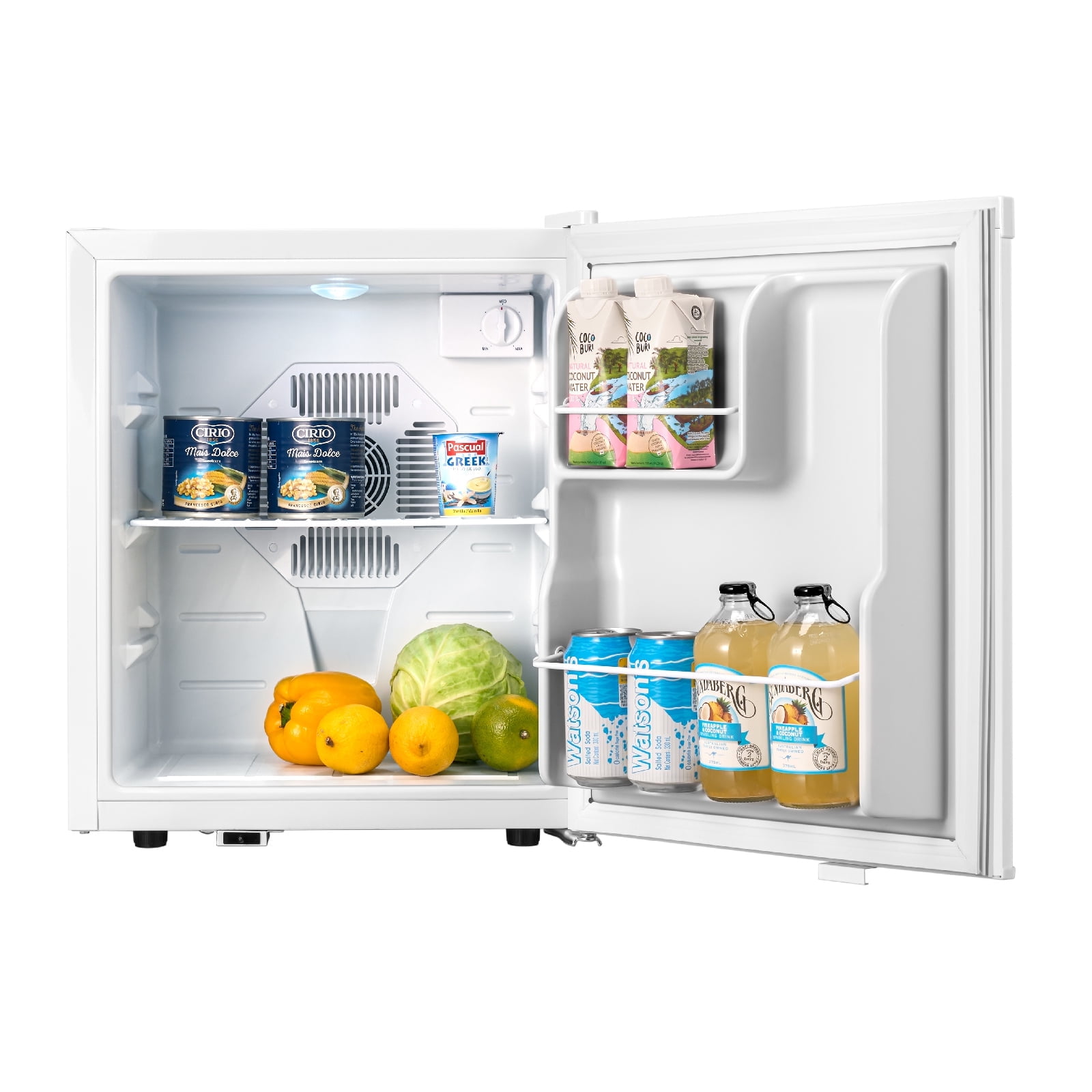 Yeego 1.34 Cu.Ft Mini Fridge, Compact Refrigerator Cooler with Single Door for Skin Care/Cosmetics/Beverage/Food, Small Fridge for Office/Bedroom/Dorm, White