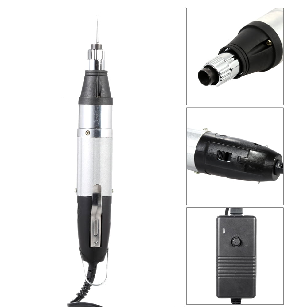 Powerful AC110V 220V Powered Electric Screwdriver Kit with Stepless Speed Regulation, 10pcs Bits