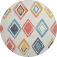 thumbnail image 2 of Addison Rugs Mayfield Premium Machine Washable Transitional Geometric Ivory Round Rug, 8' x 8', 2 of 6