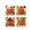 B, variant on Celsvanis Halloween Fall Throw Pillow Covers Set Of 4 Polyester Cushion Cases 2D Knit Look Printed Ghost Pumpkin Design For Sofa Couch Fall Home Decoration