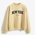 thumbnail image 2 of Women's Graphic Crewneck Sweatshirts Casual Loose Long Sleeve Pullover Tops Y2K New York Letter Print Hoodies, 2 of 4