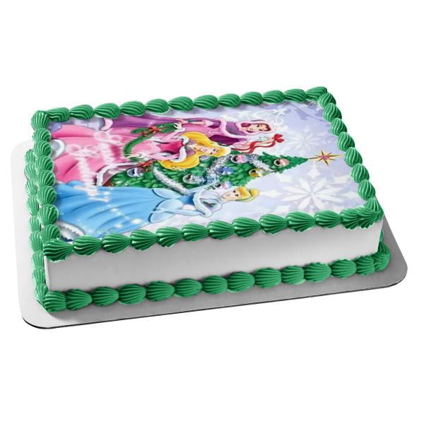 DISNEY TINKERBELL RECTANGLE EDIBLE CAKE TOPPER DECORATION PERSONALISED