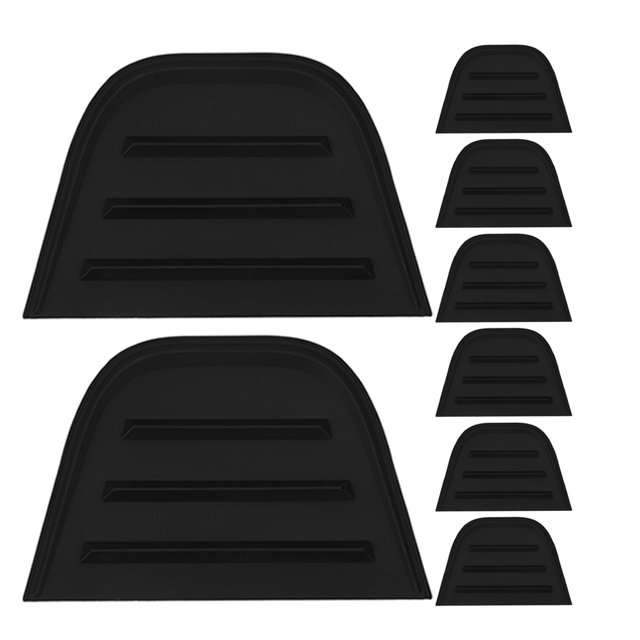 MOVTOTOP Black PVC Suitcase Corner Protectors for Home Use 8pcs Durability Ensured Stylish Appearance