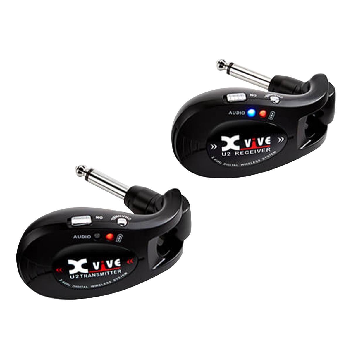 Xvive U2 Complete Guitar Wireless System - Black with Protective Case Package