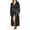 Black, variant on Intimates Beige Satin Robe Plus 3X