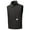 Black, variant on Waterproof Washed Canvas Vest Winter Fleece Lined Loose Fit Mock-Neck Canvas Casual Warm Workwear Vest