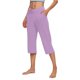 thumbnail image 2 of MKLEKYY Leggins push up mujer Pantalones tres cuartos casuales cómodos para uso diario para verano Opciones de fácil cuidado y estilo para atuendos versátiles, 2 of 4