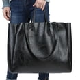 thumbnail image 6 of Women Large Capacity Tote Bag for Women, PU Leather Shoulder Handbag Work Tote Bag with   Travel Bag Computer Bag for Office Travel, 6 of 6