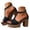 Black, variant on Platform High Heels for Women T Strap Chunky Heeled Sandals Open Toe Wedding Party Prom Dress Shoes with Ankle Strap Size 6-10