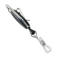 thumbnail image 4 of 25 Pack - Premium Badge Reel with Carabiner & Belt Clip - Dual Clip Retractable Cute ID Holder with Reinforced Vinyl Strap Clip to Attach Access Key Card, Keychain or Name Tag by Specialist ID (Black), 4 of 7