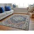 thumbnail image 4 of Feizy Kaia Transitional Medallion, Ivory/Blue/Red, 3' x 5' Accent Rug Sheen Bohemian & Eclectic Persian Floor Rug for Living room Bedroom, 4 of 9