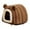 Brown, variant on Small Pet Cave Nest Hut Warm Fleece Lined for Hedgehog Chinchilla Guinea Pig Winter Shelter