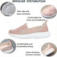 thumbnail image 2 of Women's Casual Orthopedic Walking Shoes Arch Support Breathable Non-Slip Soft Sole Mesh Lightweight Low-Top Shoes Pink 10.5 US, 2 of 7