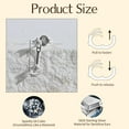 thumbnail image 7 of Vidonio 1Pcs 925 Sterling Silver Small Hoop Earring with Zirconia for Multiple Piercing Stackable Hoops Huggie Earring for Women Wedding Birthday Gifts, 7 of 7