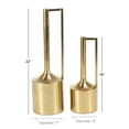 thumbnail image 3 of DecMode 16", 22"H Gold Metal Vase with Handles, Set of 2, 3 of 9