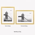 thumbnail image 3 of FungYuan 16x24 Gold Picture Frames Set of 3, Matted to 12x18 Wall Poster Frames for Photos, Prints, Artwork and Gallery Wall Decor, 3 of 9