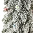 thumbnail image 3 of CC Christmas Decor Pre-Lit Pencil Flocked Alpine Artificial Christmas Tree - 4’ - Multicolor Lights, 3 of 3
