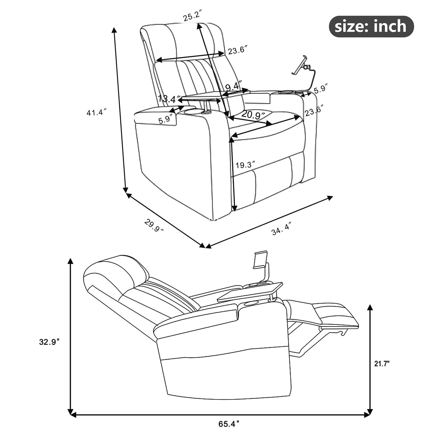 Kepooman Power Recliner, Leather Power Recliner with Concealed Arm Storage with Comfort Backrest, LED Lights, Cup Holder, 271° Swivel Home Theater Recliner, Beige Kepooman Power Recliner, Leather Power Recliner with Concealed Arm Storage with Comfort Backrest, LED Lights, Cup Holder, 271° Swivel Home Theater Recliner, Beige