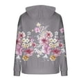 thumbnail image 5 of Women’s Colorful Oversized Hoodie Long Sleeve Gradient Color Block Sweatshirt with Drawstring and Pockets Fall Winter Loose Casual Hooded Top for Everyday Comfort and Style, 5 of 5