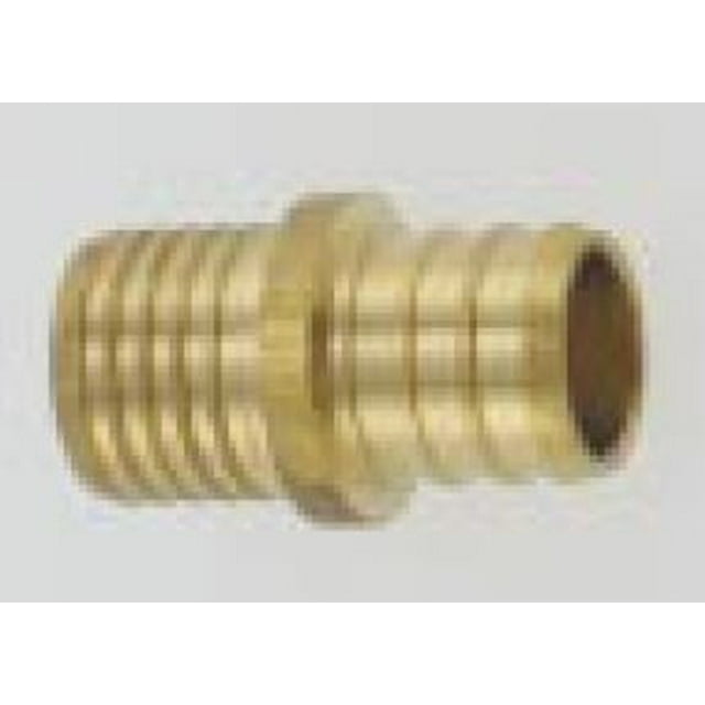 Elkhart Supply Fresh Water Fitting 41165 Adapter; 3/4 Inch PEX x 3/4 Inch Polybutylene; Straight; Brass; Single