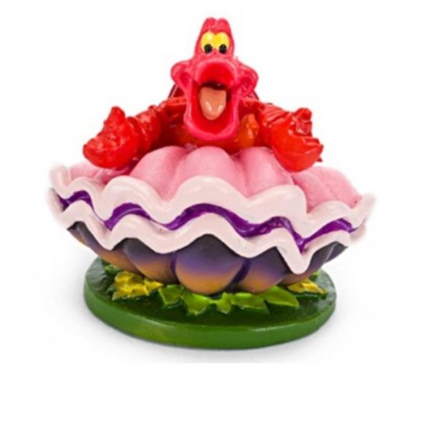 Little Mermaid Sebastian With Drum Fish Aquarium Ornament Mini